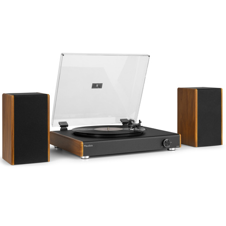 Gramofon z głośnikami RP335 Vintage brązowy Audizio