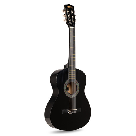 Gitara klasyczna 3/4 dla dziecka młodzieżowa SoloArt Max czarna+ akcesoria