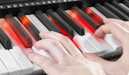Zestaw: Keyboard KB9 Max 61 podświetlanych klawiszy+ słuchawki statyw