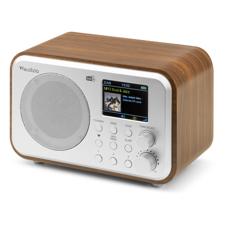 Radio Audizio Milan DAB+ z baterią w kolorze srebrnym