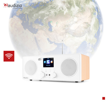 Radio internetowe  Bari DAB WiFi BT białe