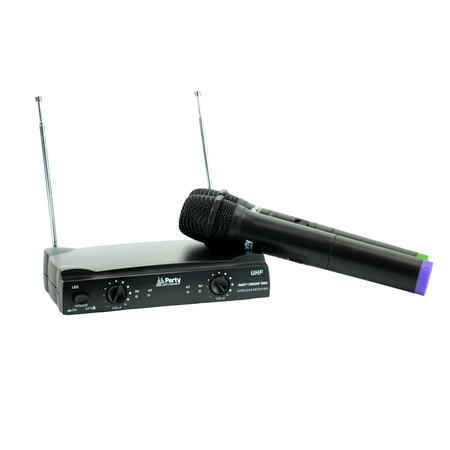 Bezprzewodowy zestaw 2x mikrofon PARTY-200UHF-MKII
