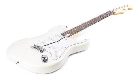 Gitara elektryczna Gigkit biała+ akcesoria/ zestaw