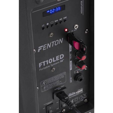 Kolumna mobilna z mikrofonem Fenton FT10LED 10 " 450W bluetooth